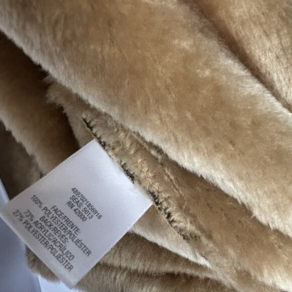 Faux Shearling Jaclyn Smith Vest XXL Suede Look Zip Front Fuzzy Soft Lined - Picture 12 of 13